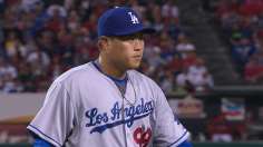 Ryu leads two-hitter as Dodgers blank Angels