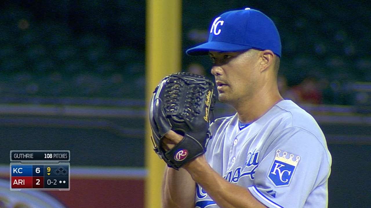 Bullpen enjoys night off thanks to Guthrie