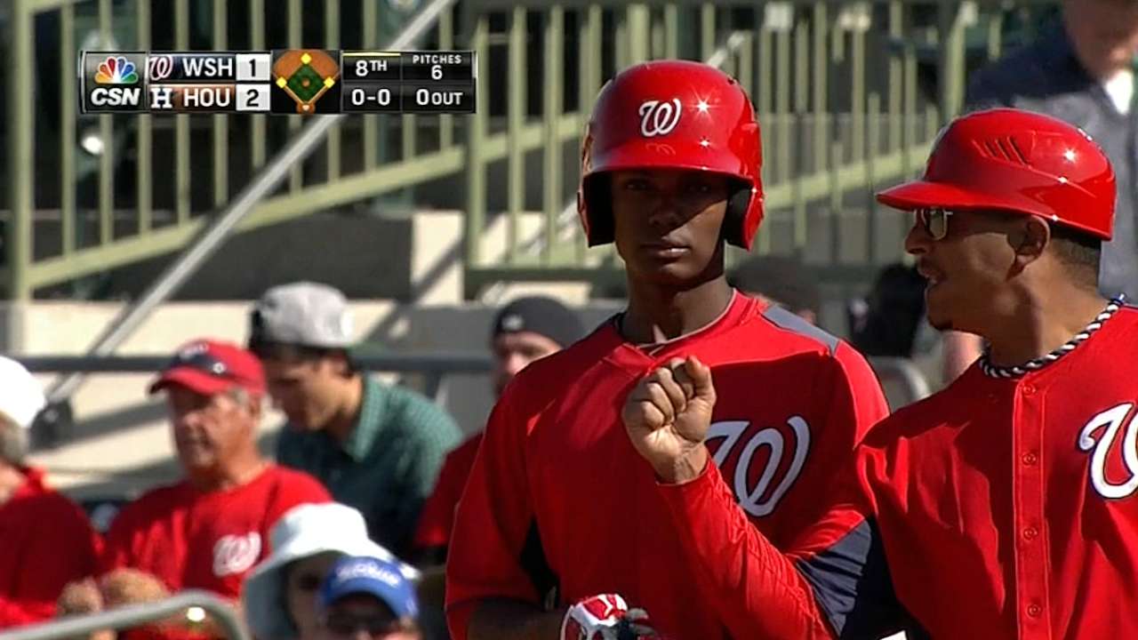 Nats prospect Taylor excited for big league callup