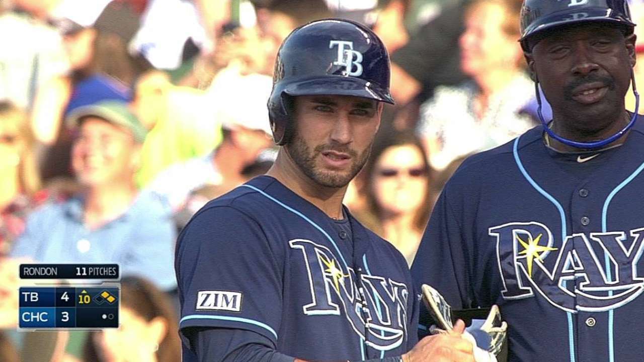 Rays ganan vs. Cubs con el hit de Kiermaier
