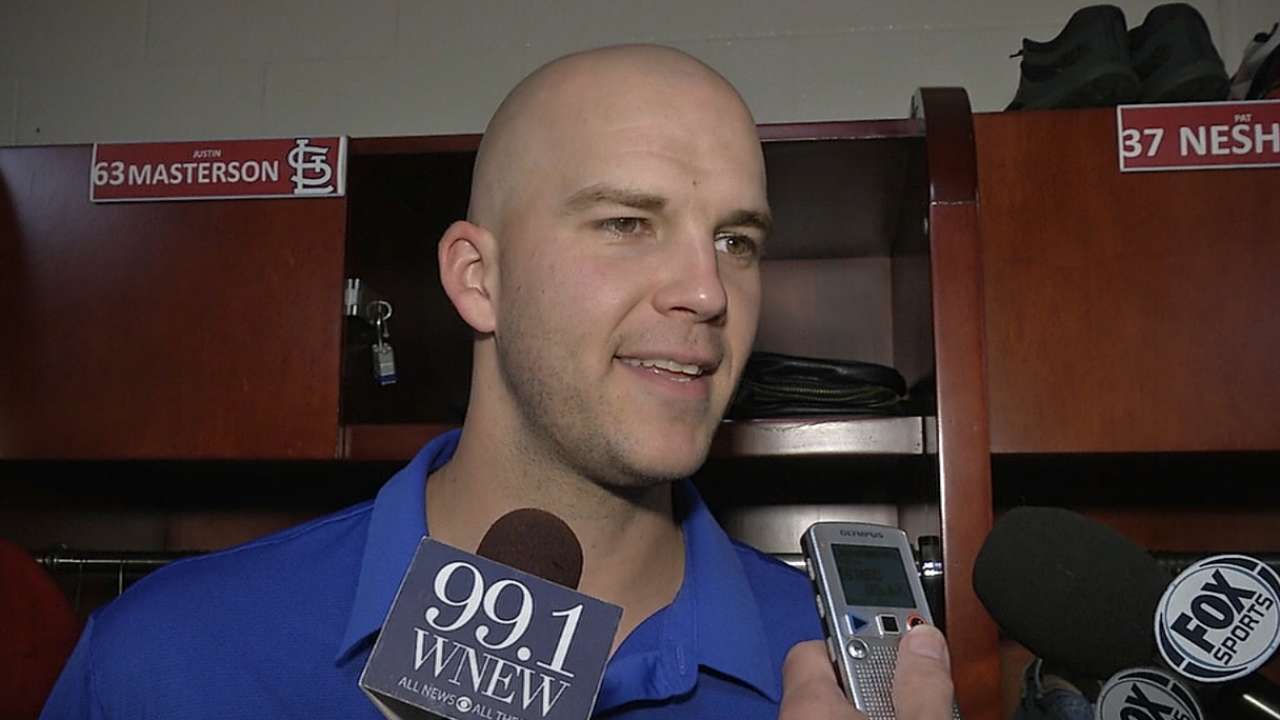 Masterson open to receiving feedback on mechanics