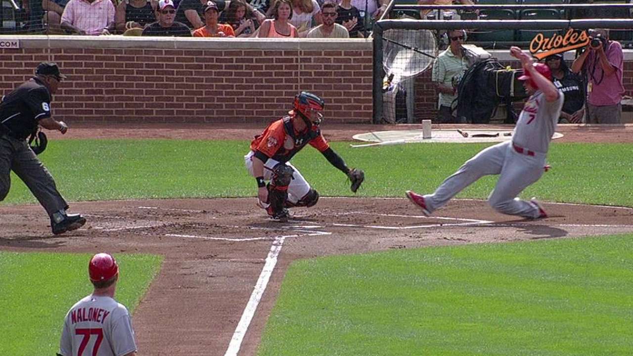 Crew chief review confirms play in O's-Cards contest