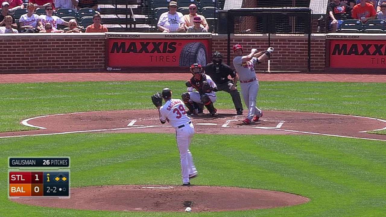 Ofensiva de Cardenales fue mucho para los Orioles