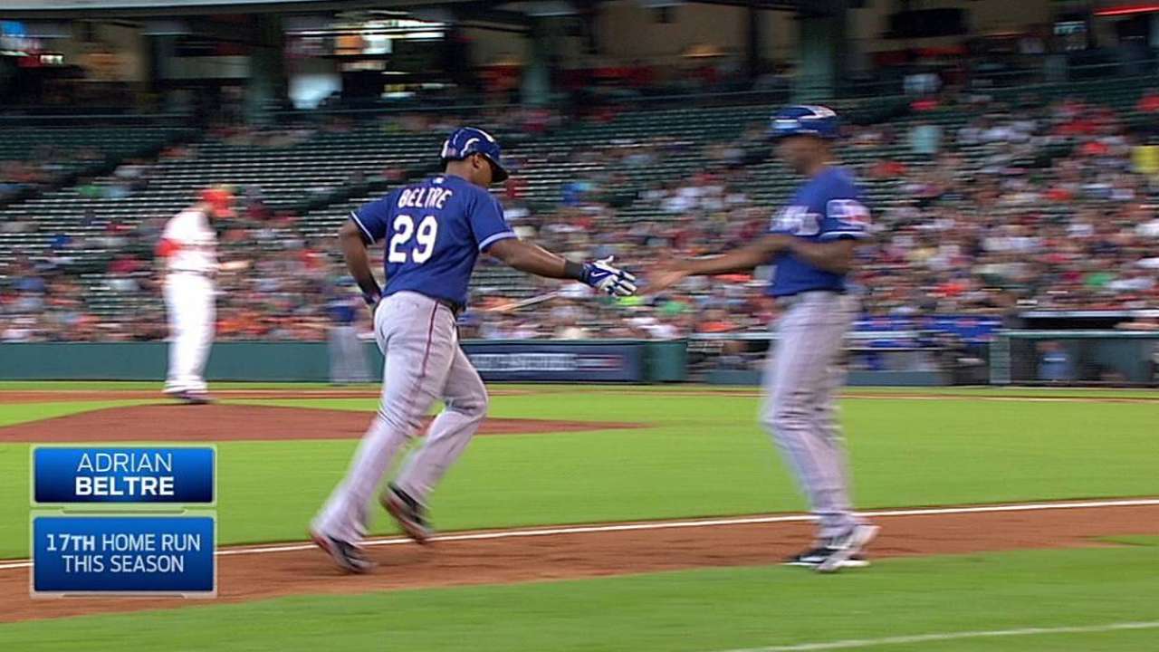 Beltre, Rangers power way past Astros