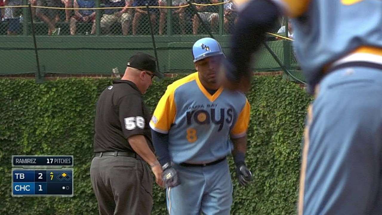 Hit de Rizzo en la 12ma deja tendidos a los Rays