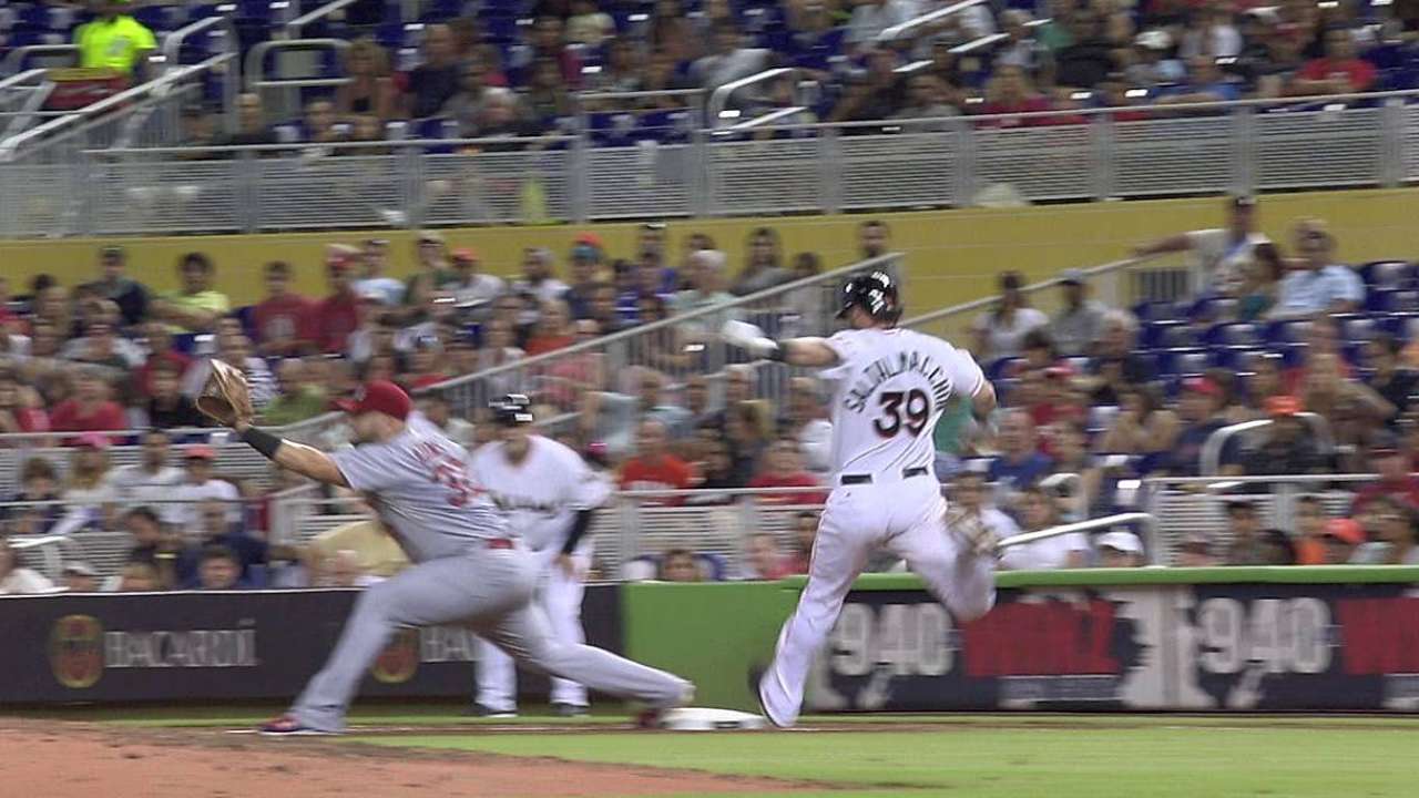 Wong's throw to get Salty too close to call on replay