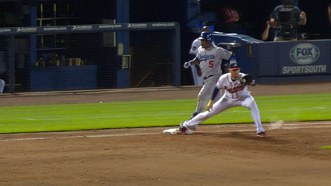 Replay erases baserunner at first base