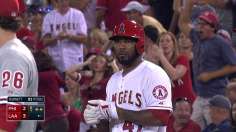 Halos rally past Phillies for Weaver's 13th win