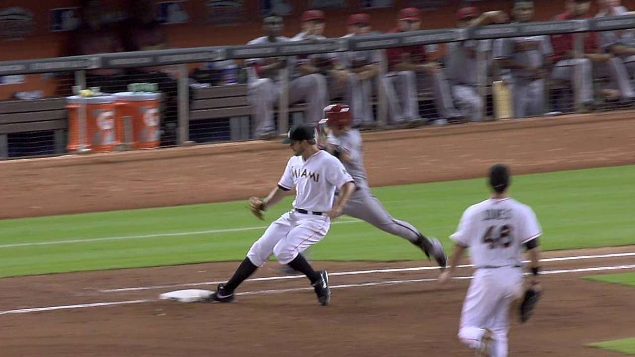 Marlins caen por la mínima contra los D-backs