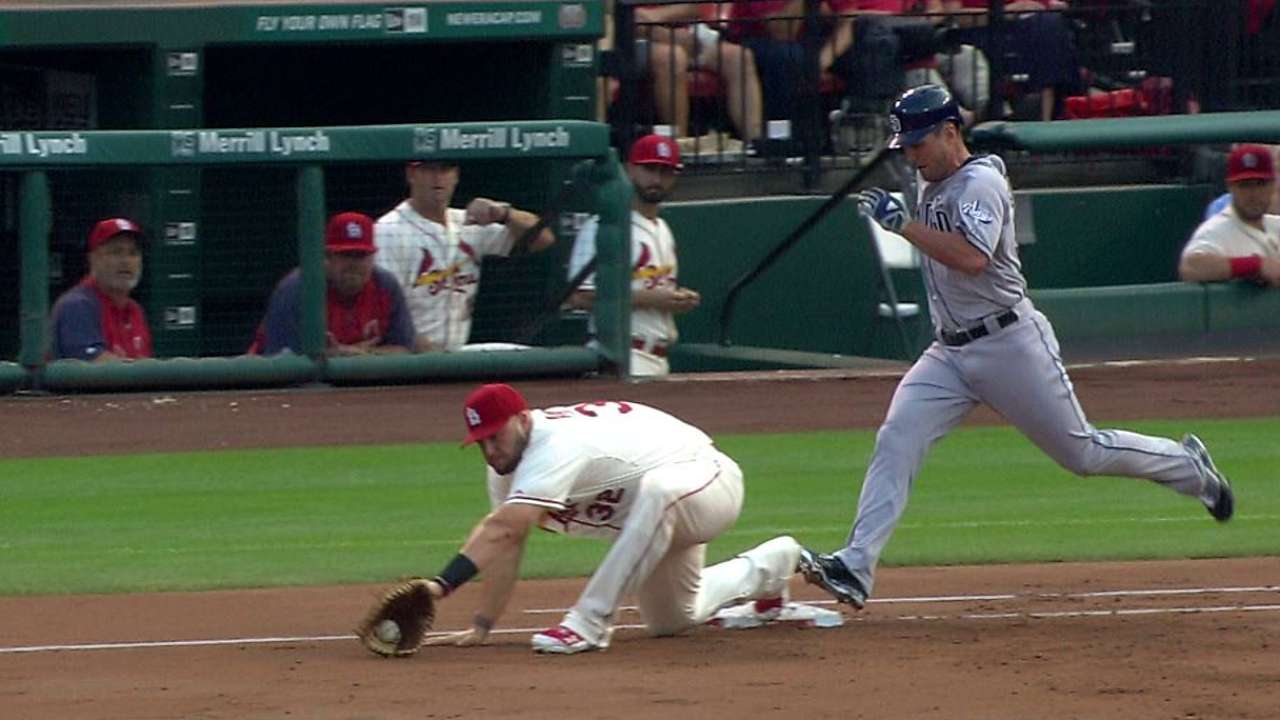 Matheny wins challenge to erase Padres' hit