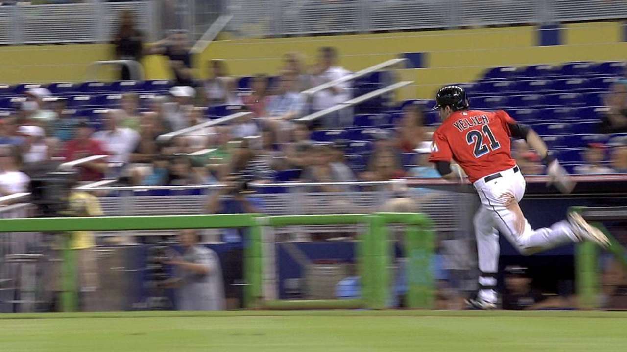 Yelich's hot stretch spurs Marlins from leadoff spot