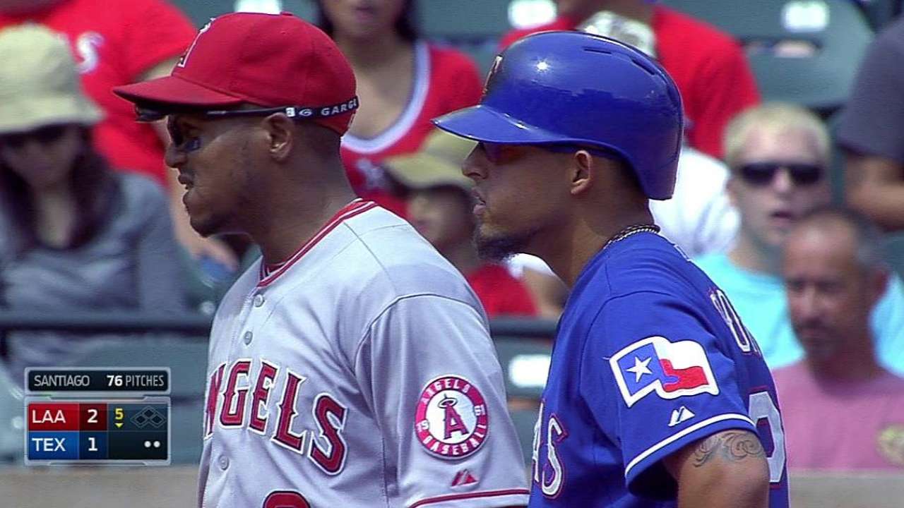 Odor out at second on challenge