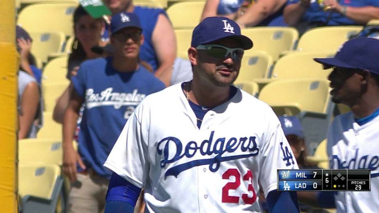 Dodgers fueron barridos en casa por los Cerveceros