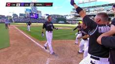 Stubbs delivers heroics for Rockies with walk-off HR