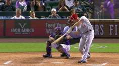 Cuddyer's cycle highlights Rockies' nightcap rally