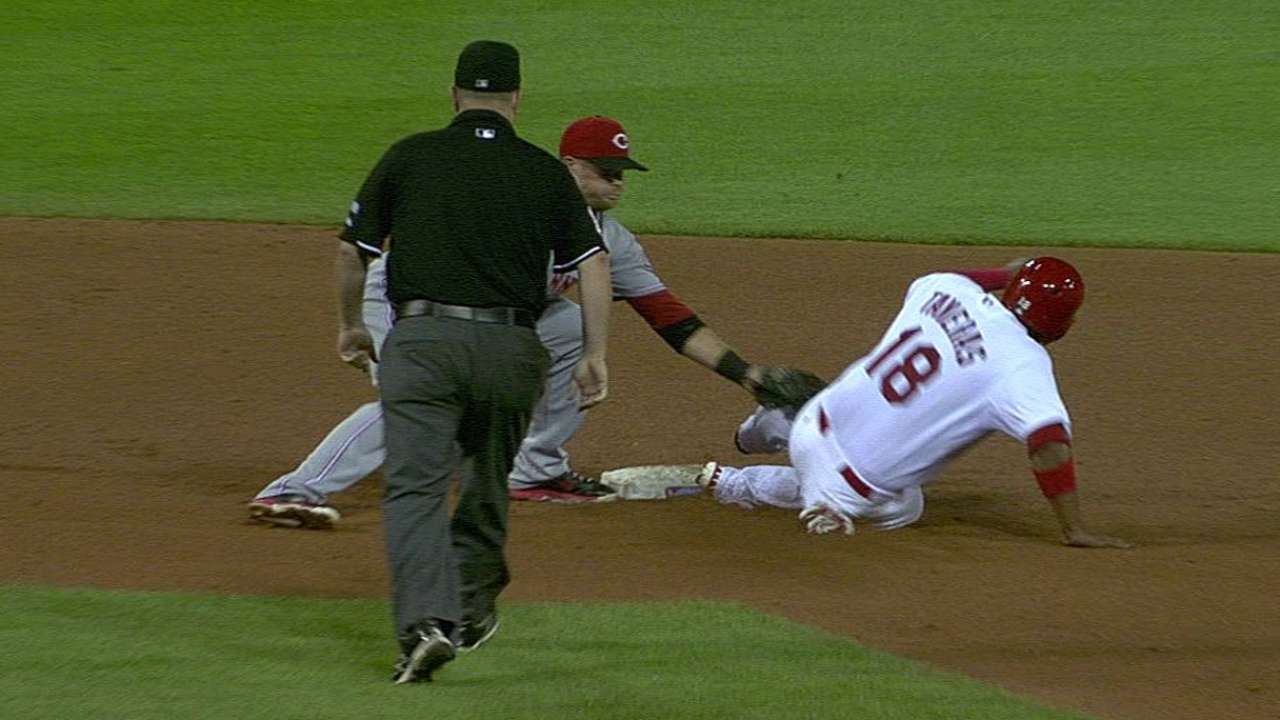 Reds win challenge, escape inning