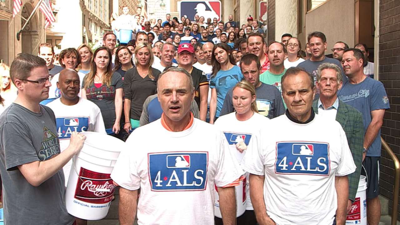 MLB accepts Ice Bucket Challenge