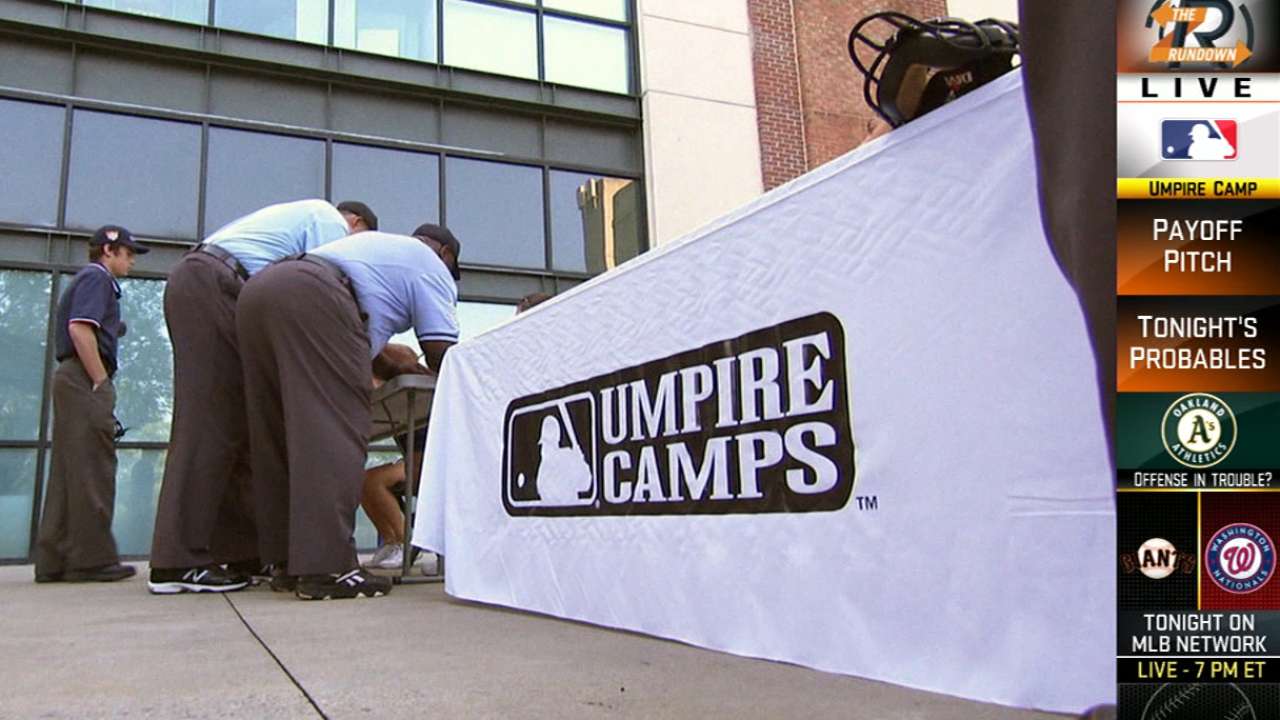 Play ball! MLB to host 6 umpire clinics in '15
