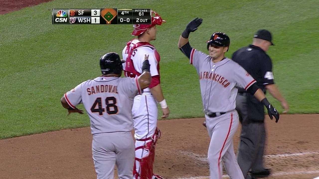 Gigantes rompen racha de triunfos de Nacionales