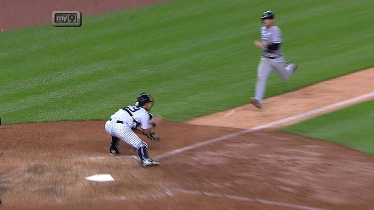 Replay confirms play at plate; Yanks nail runner