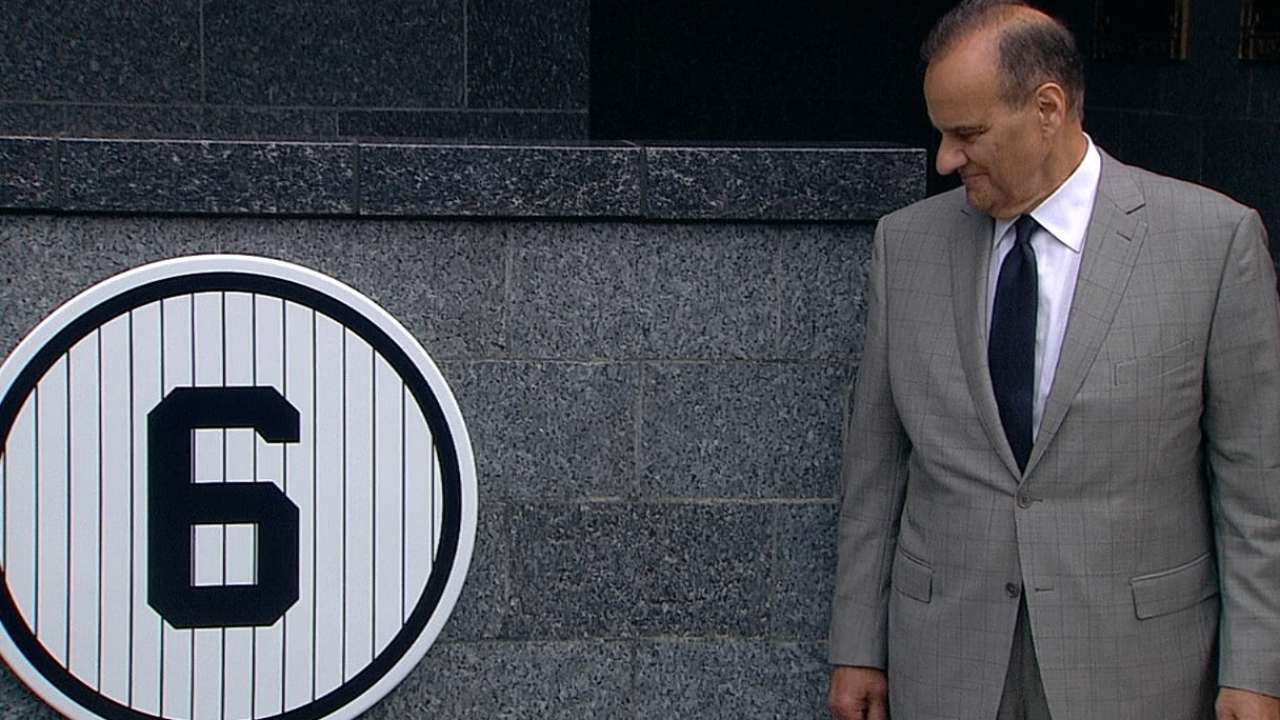 Yankees retiraron el #6 del ex capataz Joe Torre