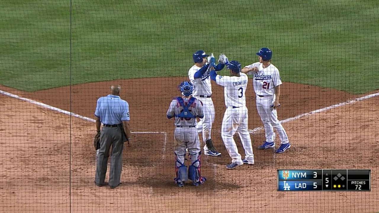 González remolca 5 y L.A. vuelve a pegarle a Mets