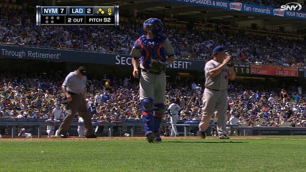 Puig's aggressive run ends in Mets' triple play