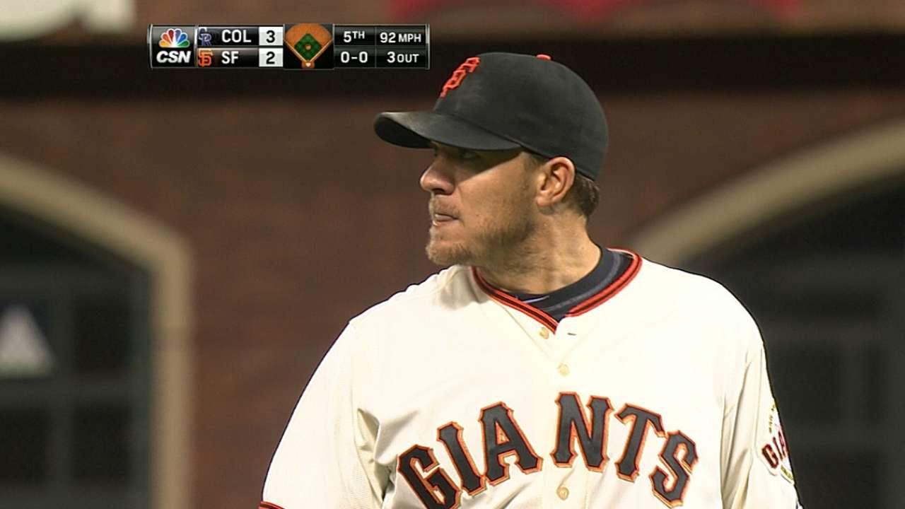 Mistakes costly as Giants fall to Rockies