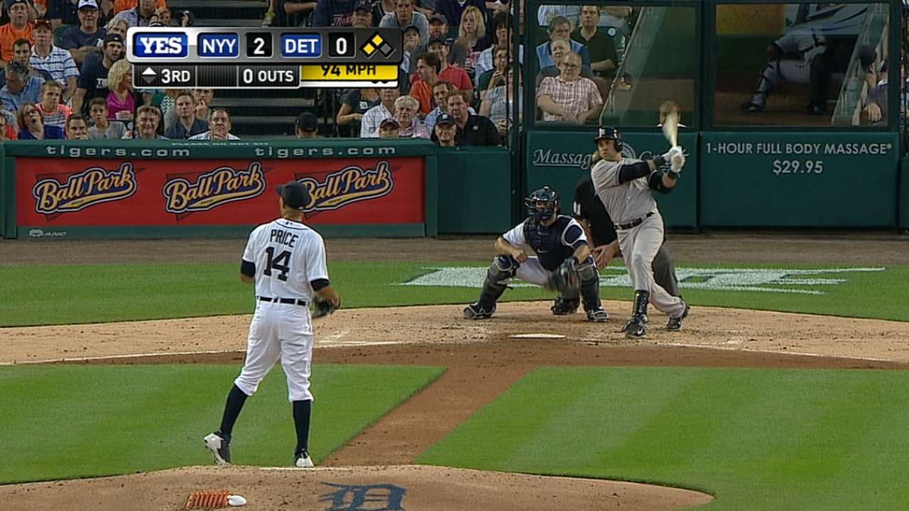 Yankees castigan a Price para imponerse a Tigres