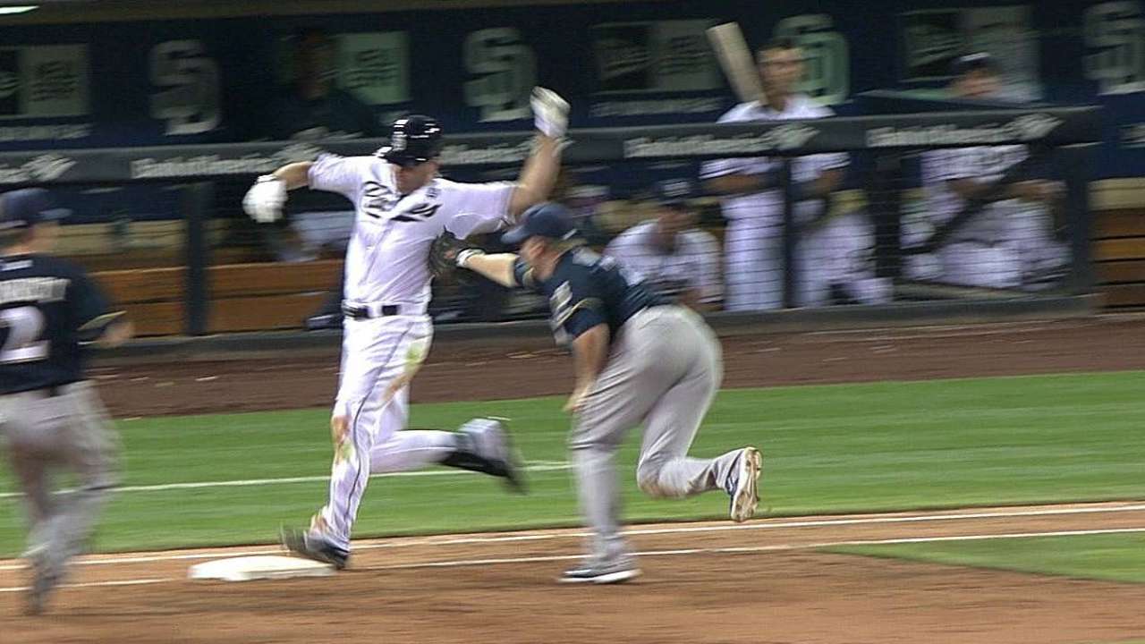 Umpires quickly overturn play at first in eighth