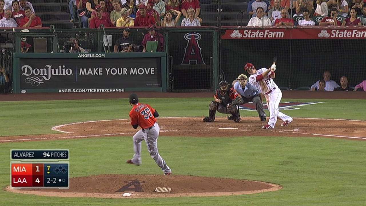 Trout hits 30-homer mark again, in 30 less games