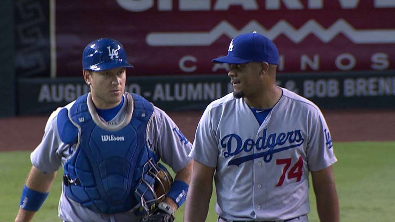Once a catcher, Jansen now on record saves pace