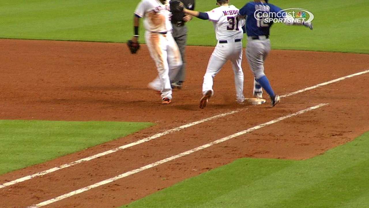 Porter saves a run with successful challenge