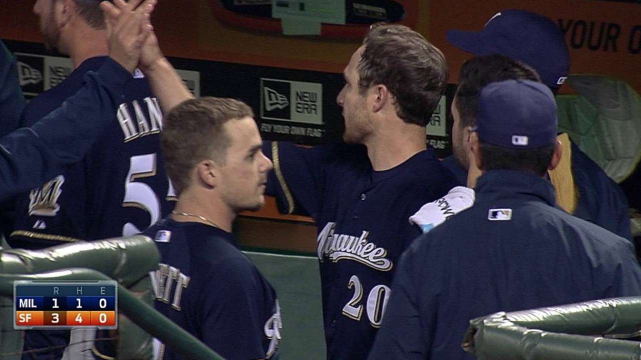 Brewers battered but don't lose ground to Cards