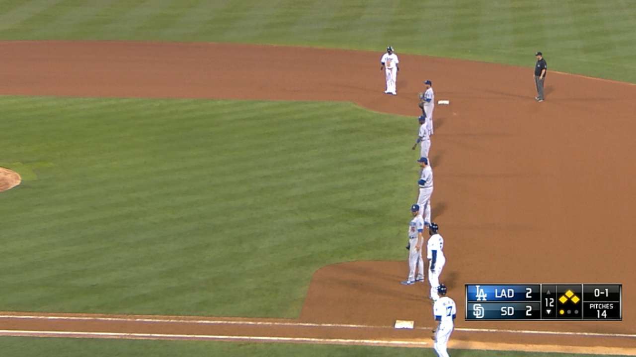 Bench coach Wallach designed unusual shift