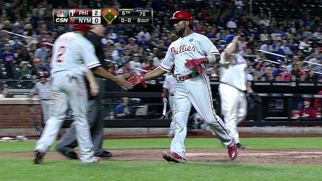 Howard, Byrd lideran triunfo de los Filis ante Mets