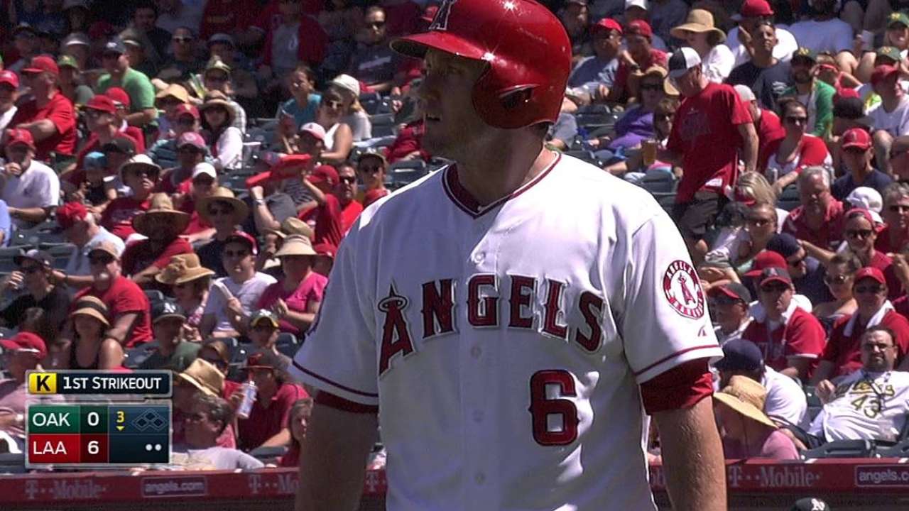 Atléticos sufrieron barrida a manos de Angelinos