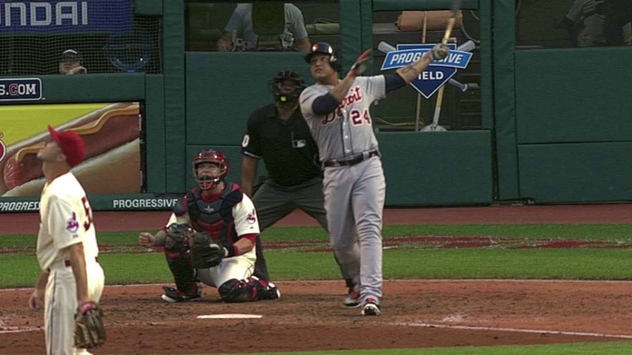 Jonrones de Miguel guían paliza de Tigres vs. Indios