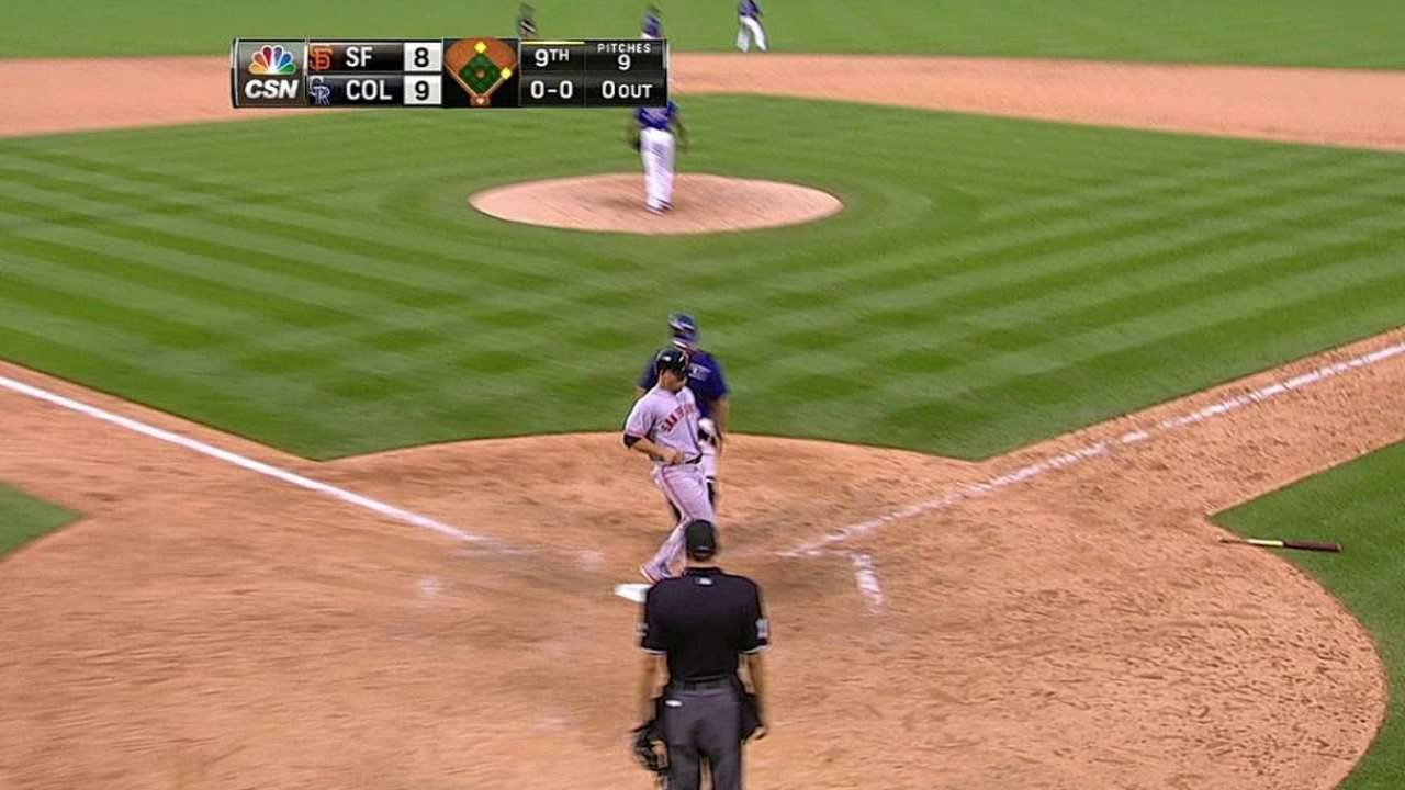 Giants rally in ninth, but can't hold off Rockies