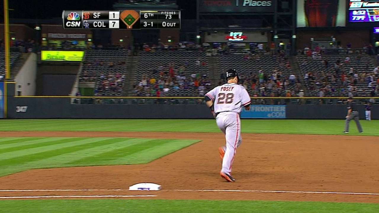 Posey, S.F. remontaron para imponerse a Rockies