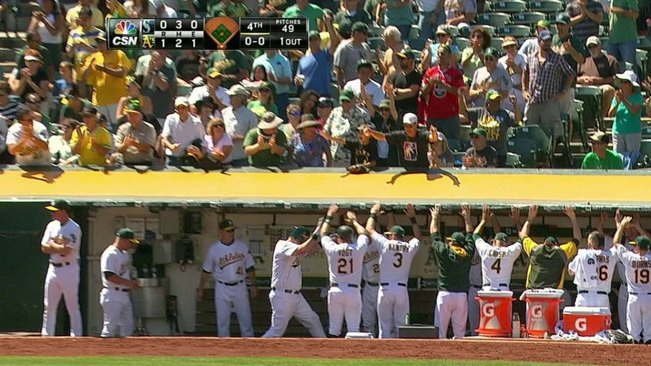 A's caen vs. Marineros en duelo entre Lester y Rey Félix