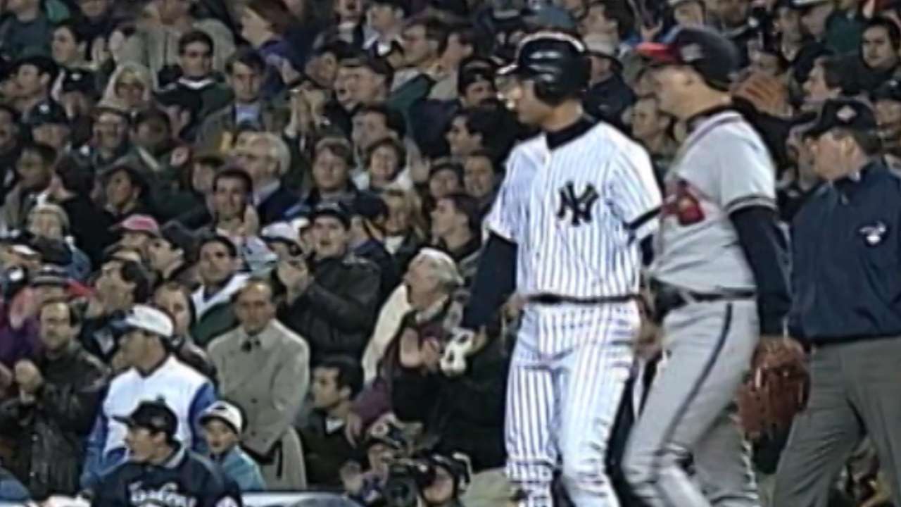 Jeter's first World Series hit