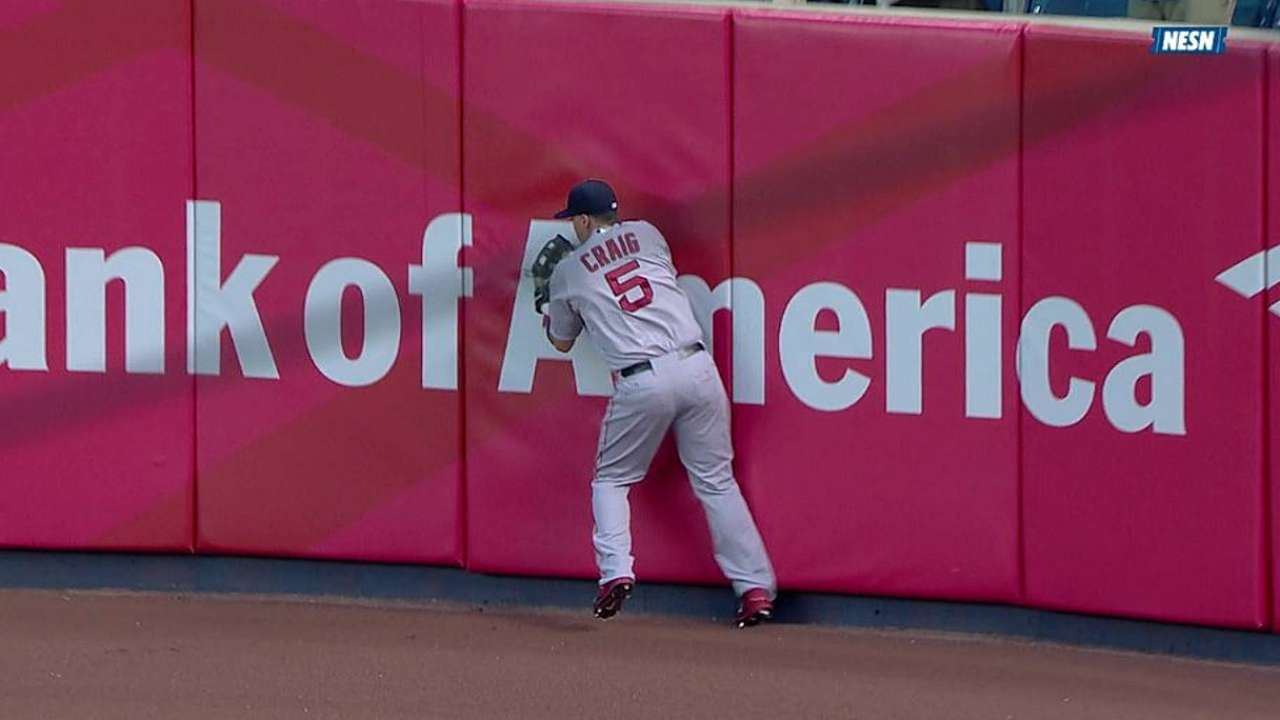 Craig's catch at the wall