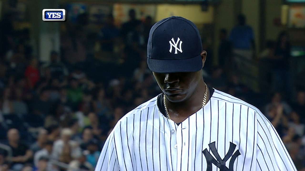 Yanks baffled by Shields, drop tough one to Royals