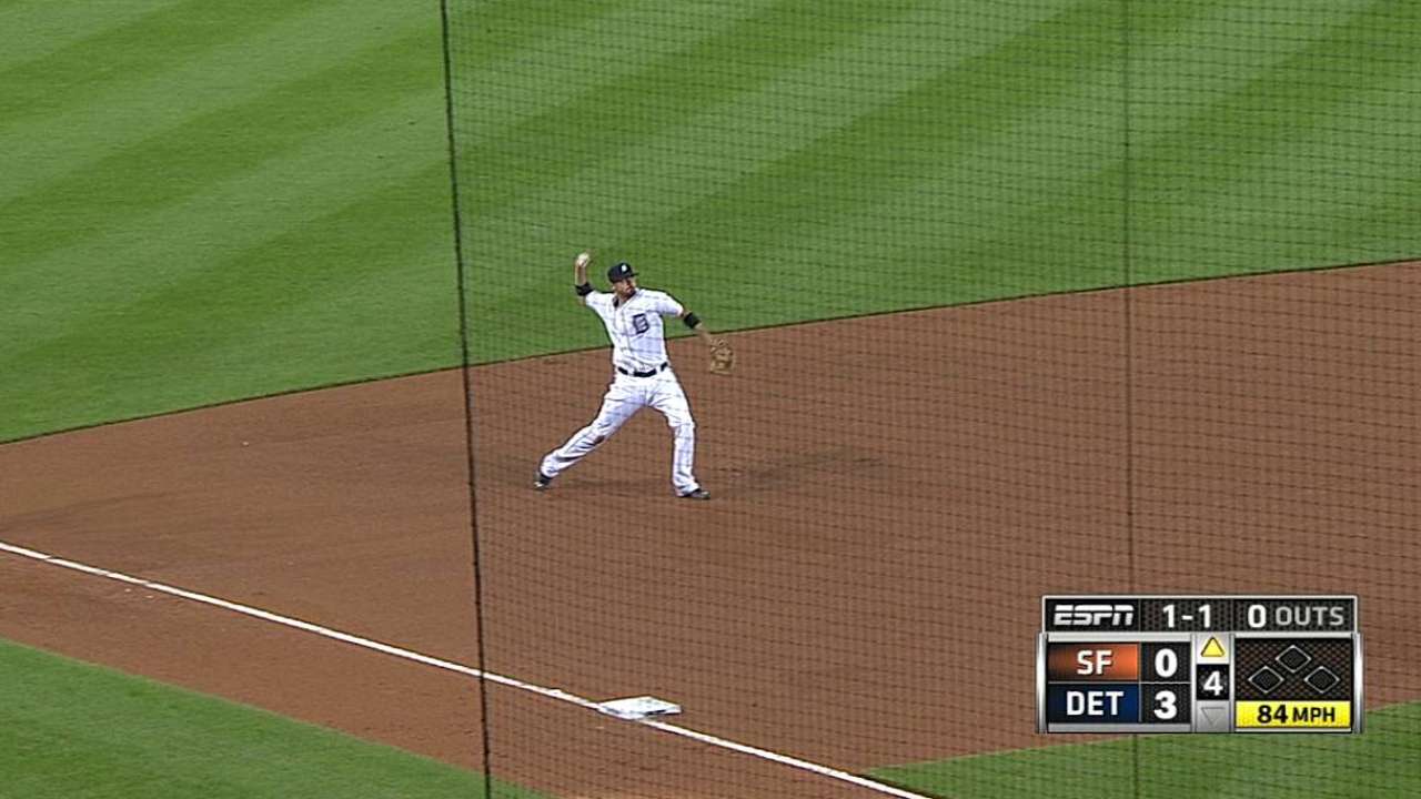 Castellanos' nice play