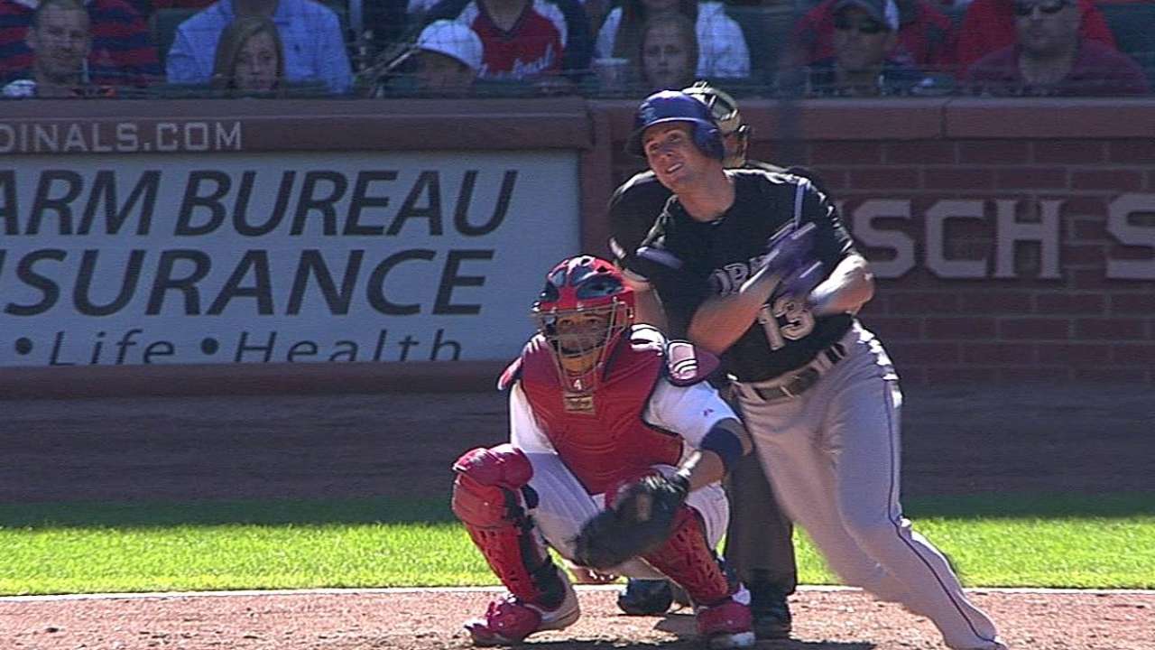 Stubbs' two-out triple