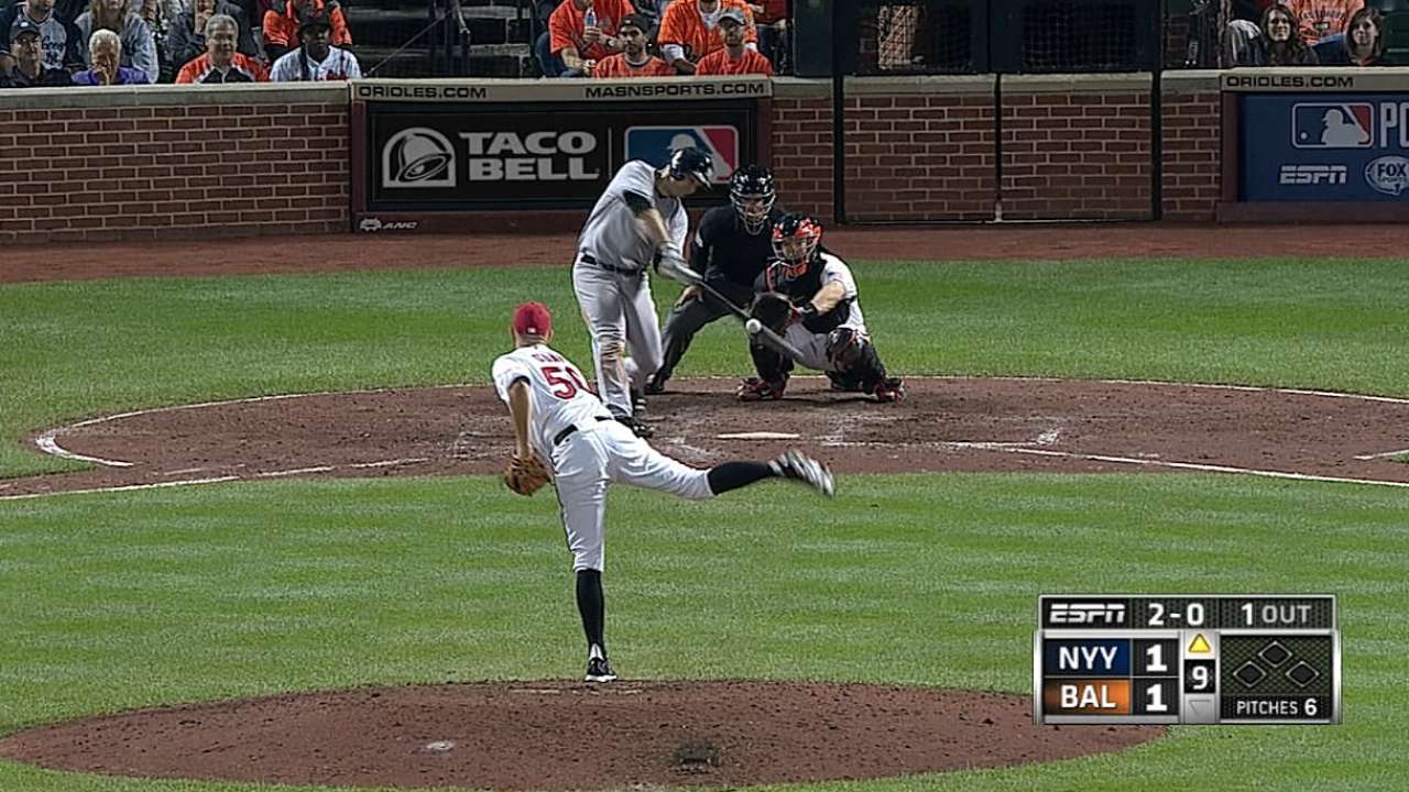 McCann's heroics not enough as Yanks fall to O's