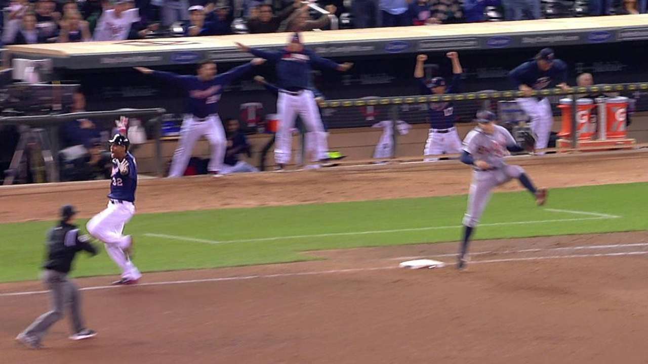 Hicks the hero as Twins walk off over Tigers
