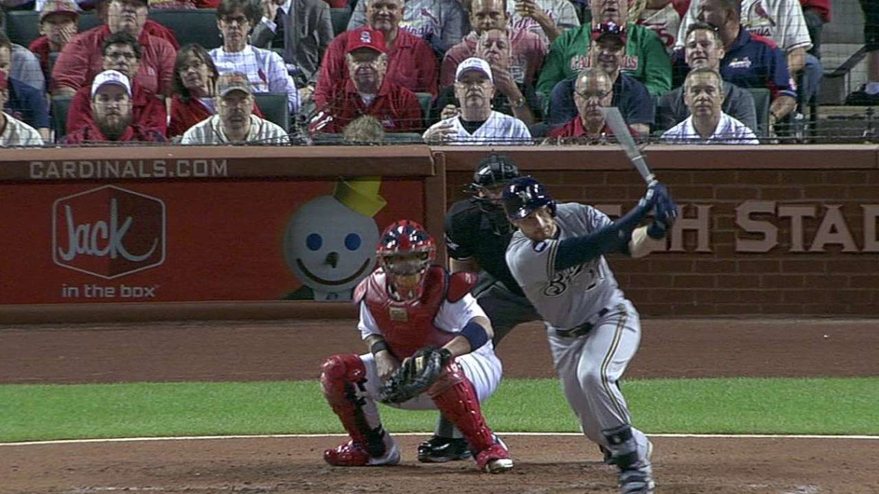 Lucroy ties season mark for doubles as a catcher