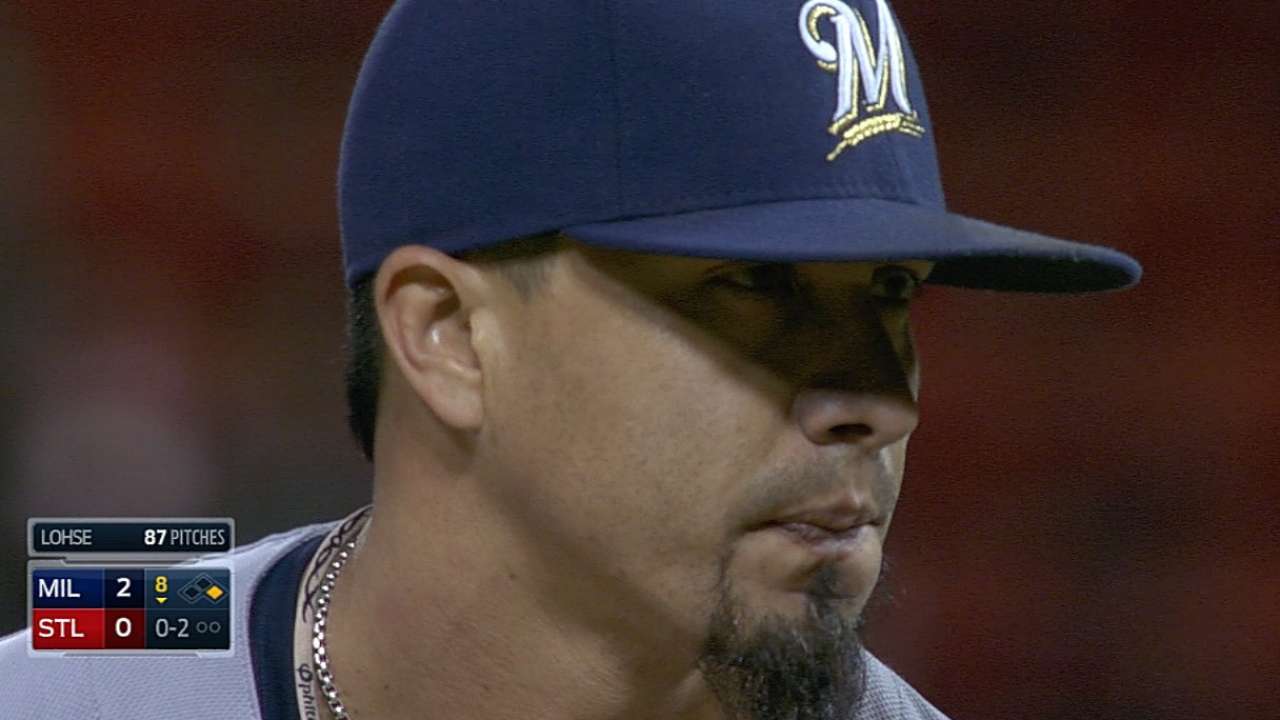 Lohse allows one run